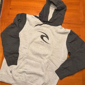 Rip Curl Charcoal and Light Gray Hoodie